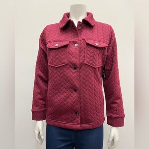 Quilted Burgundy Jacket